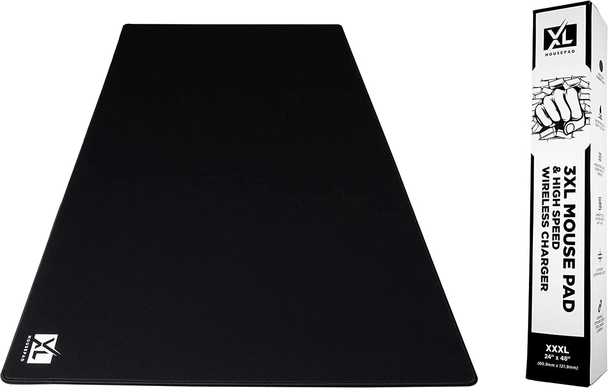 XL Huge Mouse Pads - Extra Large Gaming - Mousepad for Full Desk - Super Thick Nonslip Rubber Base and Waterproof Desktop Keyboard Extended Mouse Mat (48''X24'')