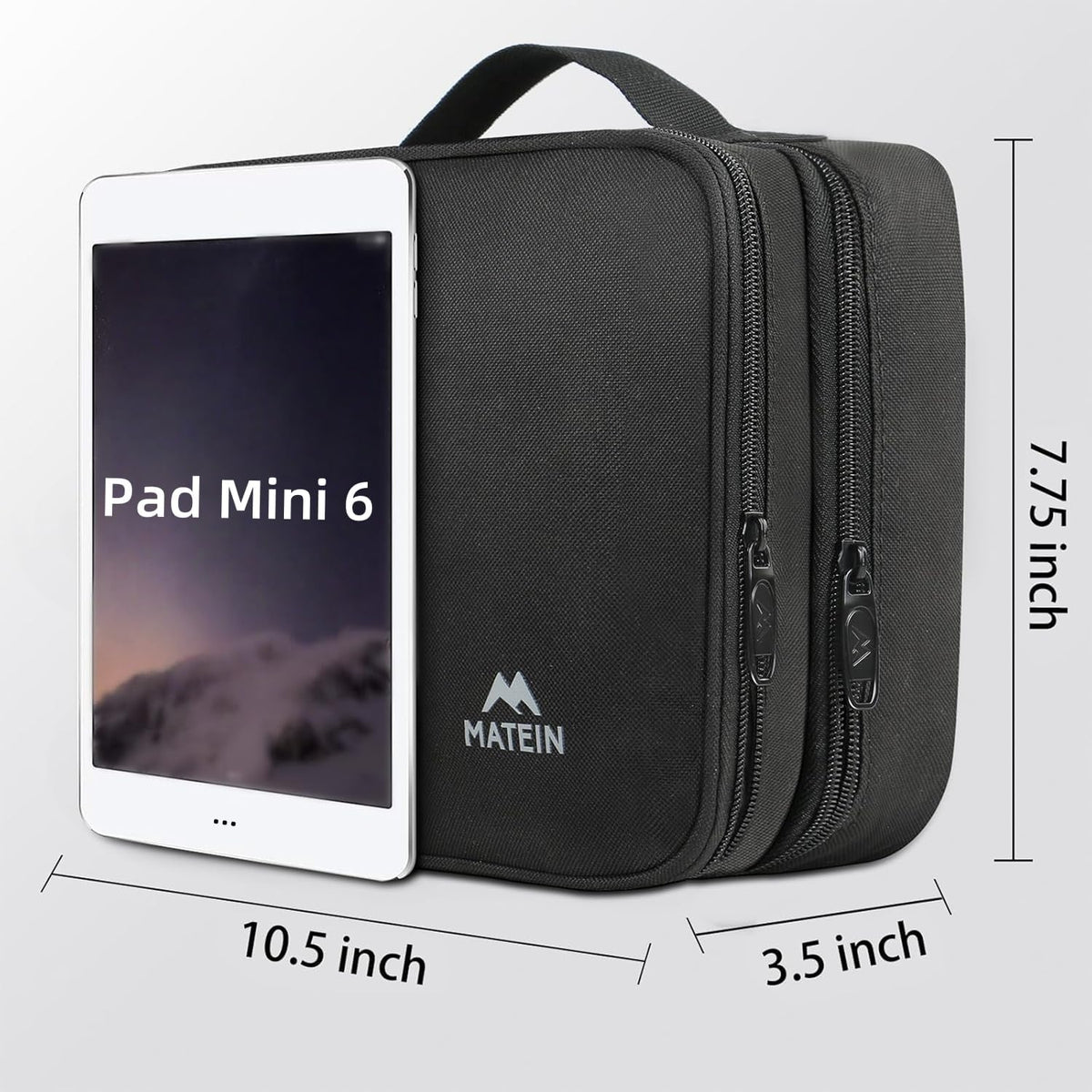 Electronics Organizer Travel Case - Cable Organizer Bag - Black