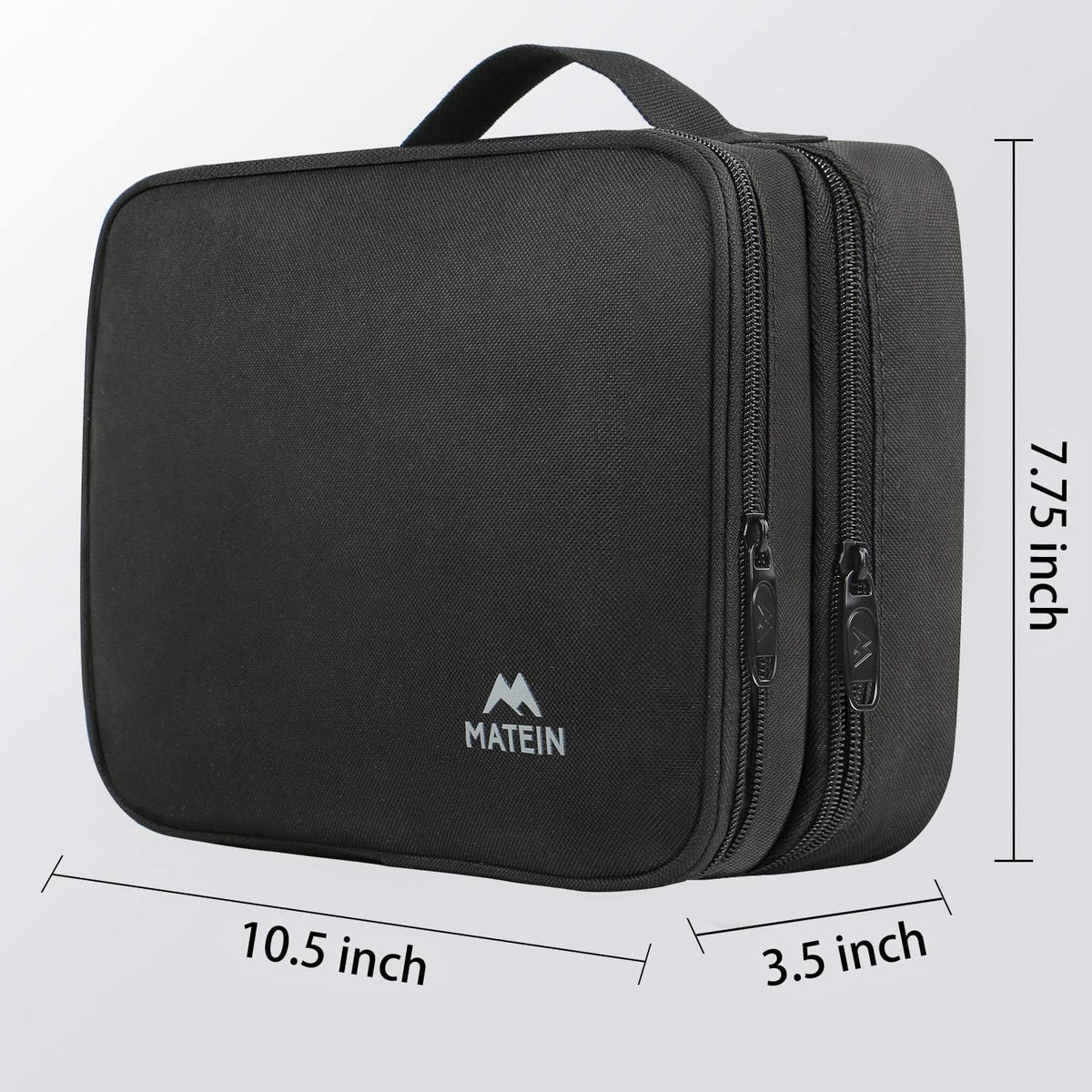 Electronics Organizer Travel Case - Cable Organizer Bag - Black